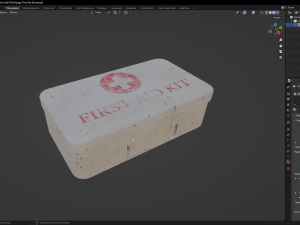 Vintage First Aid Kit 3D Модель