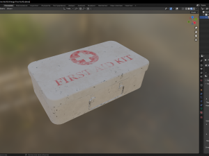 Vintage First Aid Kit 3D Модель