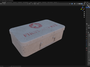 Vintage First Aid Kit 3D Модель