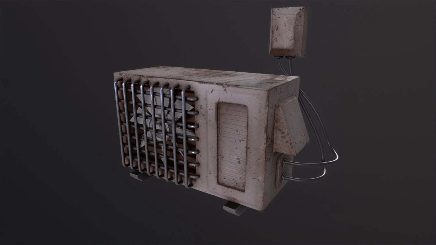 Air Conditioner 3D Model .c4d .max .obj .3ds .fbx .stl .blend 