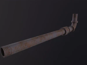 Metal Pipe Weapon 3D Model