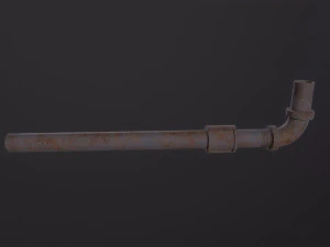 Metal Pipe Weapon 3D Model