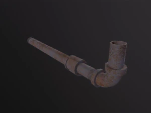 Metal Pipe Weapon 3D Model