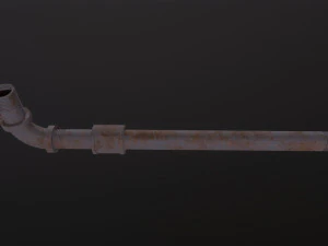 Metal Pipe Weapon 3D Model