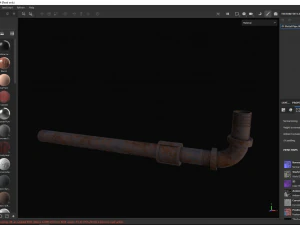 Metal Pipe Weapon 3D Model