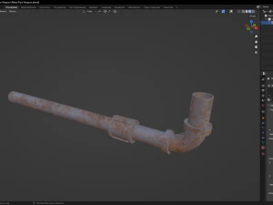 Metal Pipe Weapon 3D Model