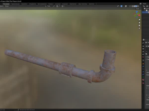 Metal Pipe Weapon 3D Model
