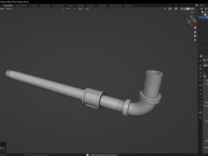 Metal Pipe Weapon 3D Model