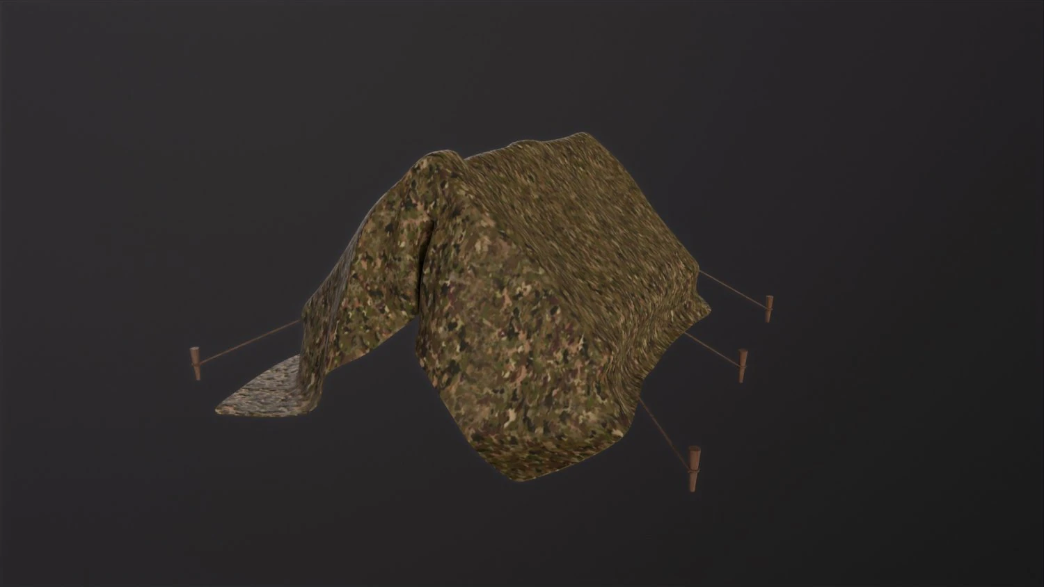 Camp Tent Military 3D Model .c4d .max .obj .3ds .fbx .stl .blend 
