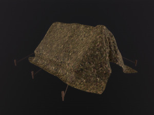 Camp Tent Military 3D 모델