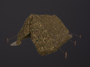 Camp Tent Military 3D 모델