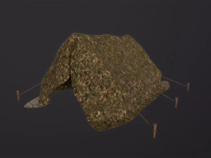 Camp Tent Military 3D Model