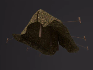 Camp Tent Military 3D Model