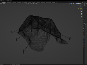 Camp Tent Military 3D 모델