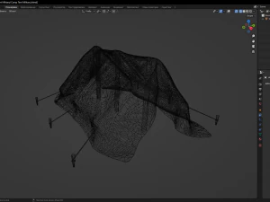 Camp Tent Military 3D Model