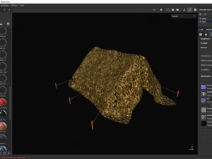 Camp Tent Military 3D Model