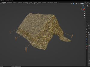 Camp Tent Military 3D 모델