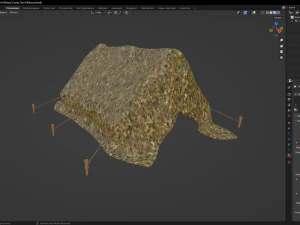 Camp Tent Military 3D Model