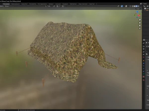 Camp Tent Military 3D Model