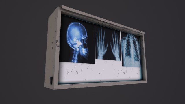XRay Light Box Modèle 3D .c4d .max .obj .3ds .fbx .stl .blend