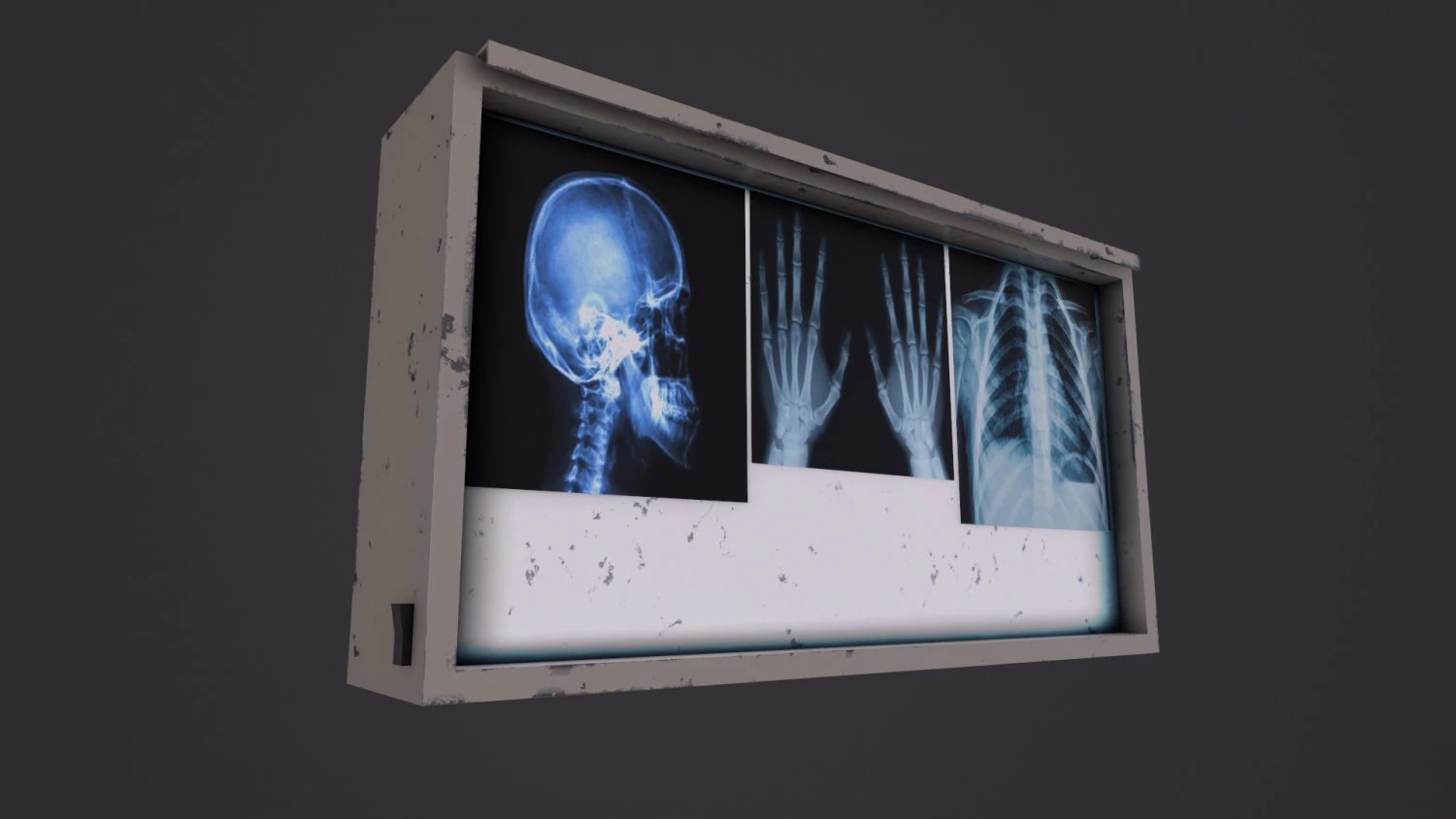XRay Light Box 3D Model .c4d .max .obj .3ds .fbx .stl .blend 