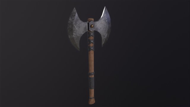 Celtic Axe 3D Model .c4d .max .obj .3ds .fbx .stl .blend 