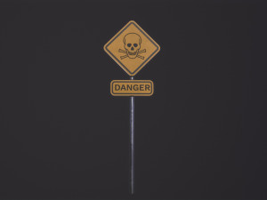 Danger Sign Modello 3D