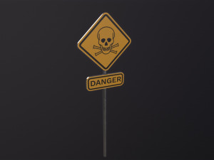Danger Sign 3D Model