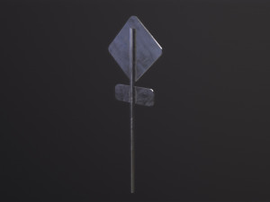 Danger Sign 3D Model