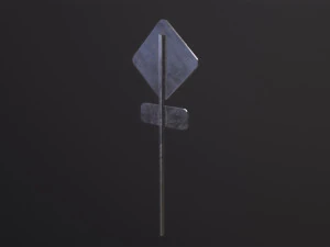 Danger Sign 3D Model