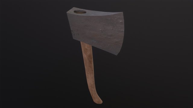 Old Axe Model 3D .c4d .max .obj .3ds .fbx .stl .blend 