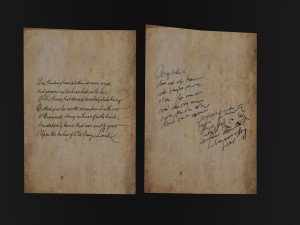 Old Letters 3D Model