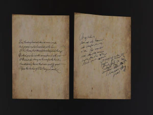 Old Letters 3D Model
