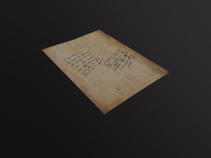 Old Letters 3D Model