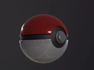 Realistic pokeball 3D Model