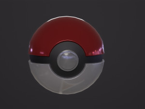 Realistic pokeball 3D Model