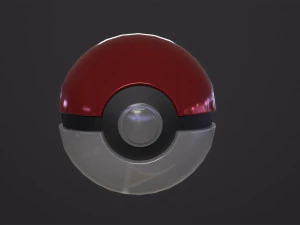 Realistic pokeball 3D Model