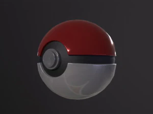 Realistic pokeball 3D Model