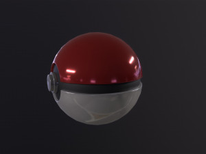 Realistic pokeball 3D Model