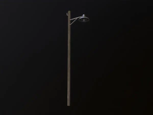 Palo luminoso in legno Modello 3D