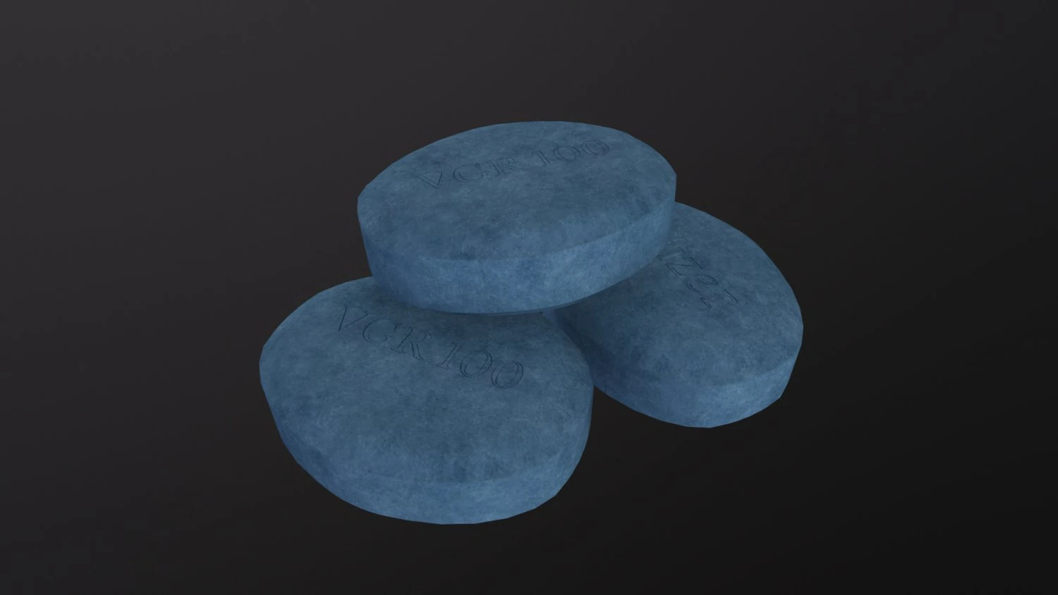 Pills Viagra 3D Model .c4d .max .obj .3ds .fbx .stl .blend 