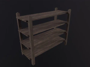 Mensola in legno Modello 3D