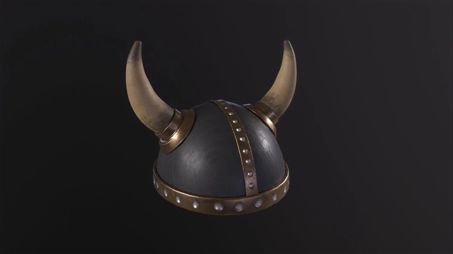 Viking Helmet 3D Model .c4d .max .obj .3ds .fbx .stl .blend 