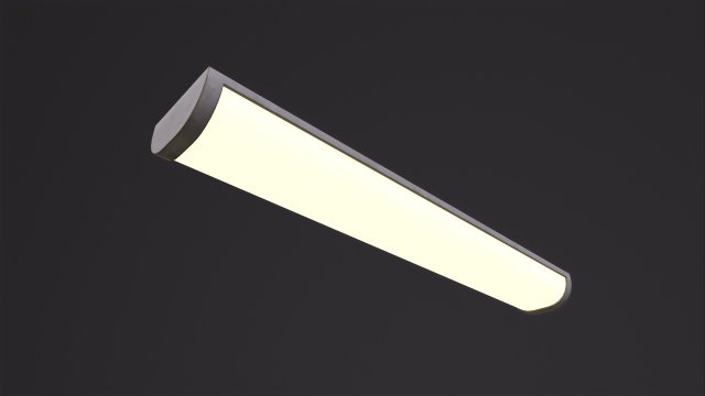 Fluorescent Bulb 3D 모델 .c4d .max .obj .3ds .fbx .stl .blend 