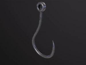 Рыболовный крючок 3D Модель