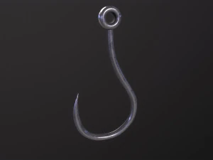 Рыболовный крючок 3D Модель