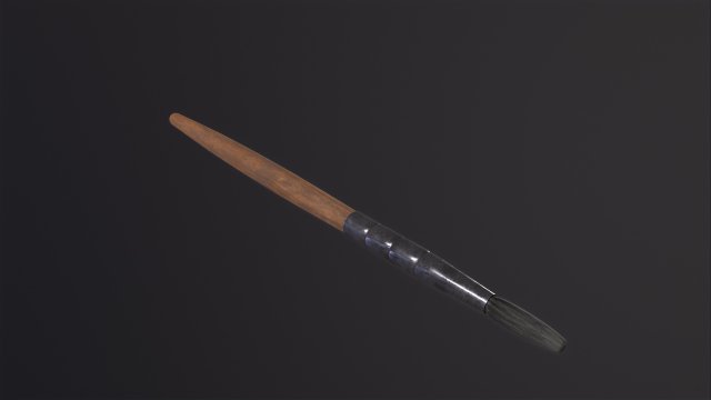 Painting Brush 3D 模型 .c4d .max .obj .3ds .fbx .stl .blend 