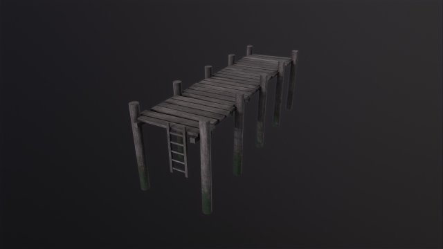 Dock 3D Model .c4d .max .obj .3ds .fbx .stl .blend 
