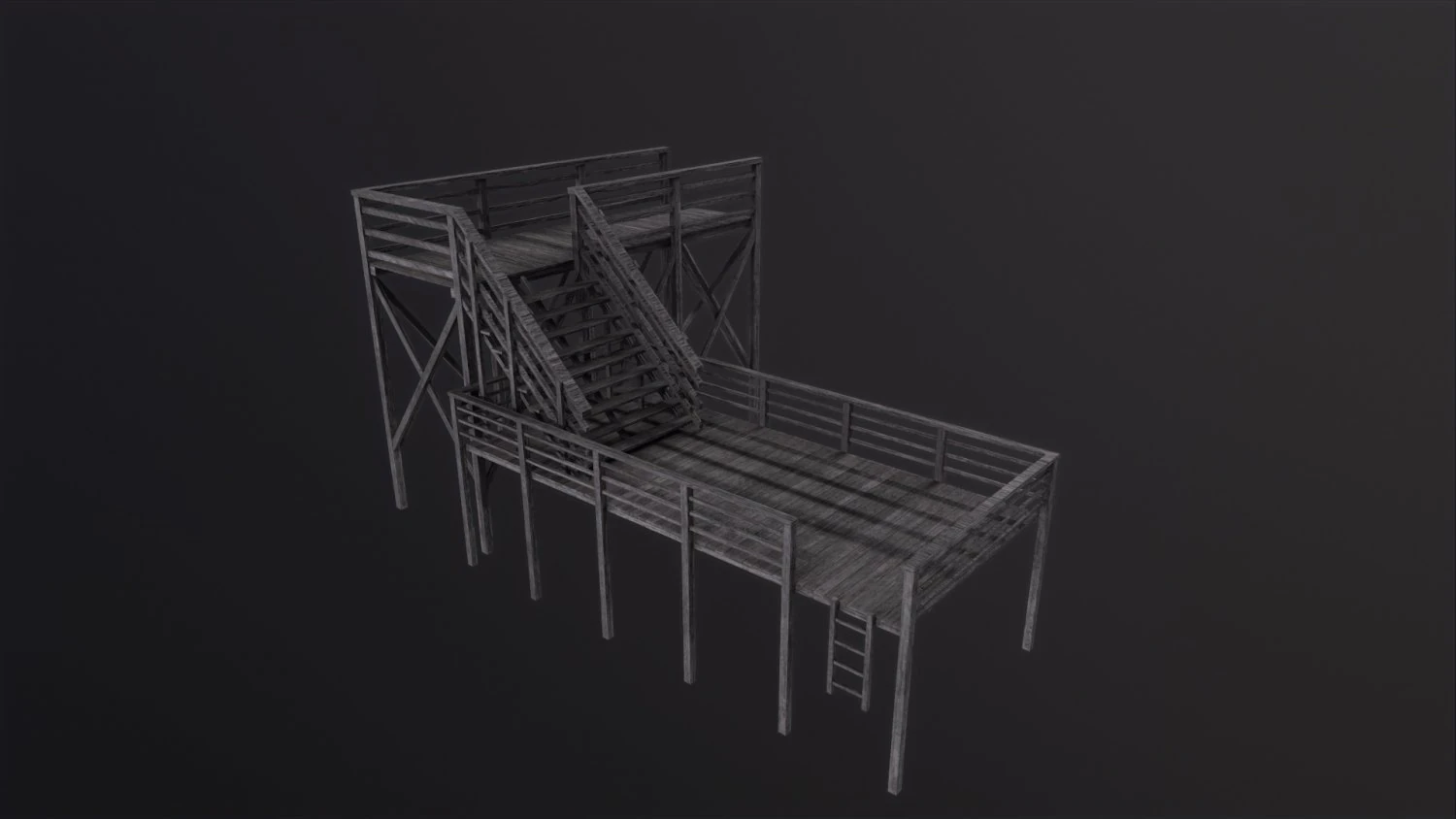 Dock 3D Model .c4d .max .obj .3ds .fbx .stl .blend