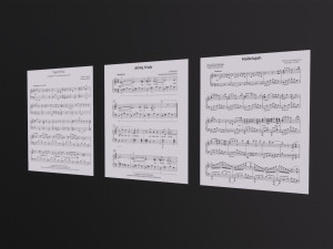 Sheet Music Modelo 3D